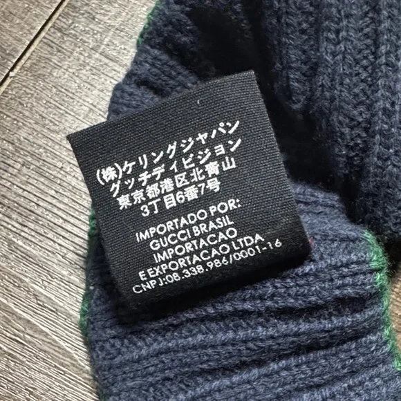Gucci Red and Green Knit Headband - Picture 5 of 6